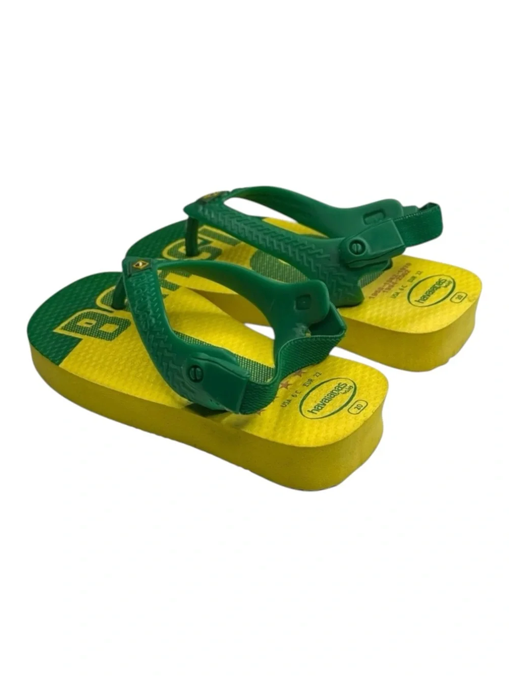 new Havaianas ✪ Ltd Ed FIFA World Cup Walker Sandal ✪ Brazil Yellow Green ✪ 6